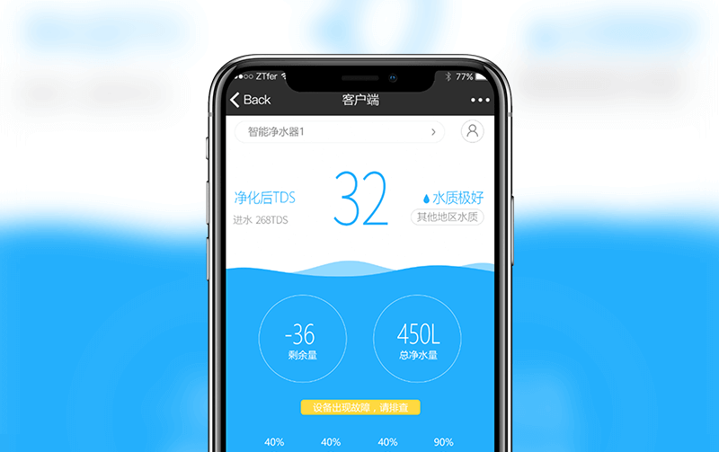 智能净水器公众号-逸码科技开发案例
